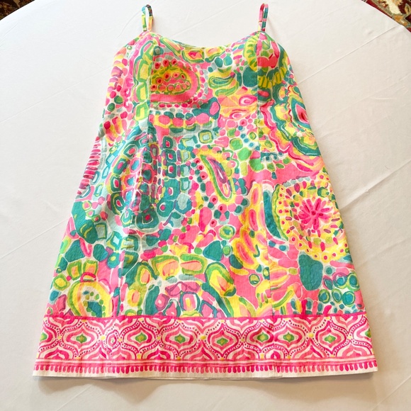 Lilly Pulitzer Shelli Dress Multi/Come Out Of Your Shell  Sz14 - Picture 11 of 16